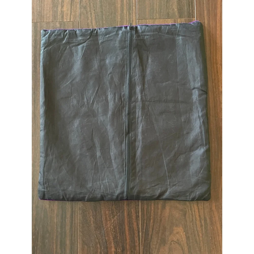 Vintage Indian Velvet Mirrorwork Pillow Cover 15x15 – Zari Embroidered